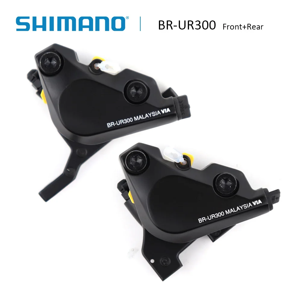 SHIMANO BR UR300 mtb Гидравлический дисковый тормозной суппорт с плоским креплением с B01S полимерные тормозные колодки аксессуары для горных велосипедов