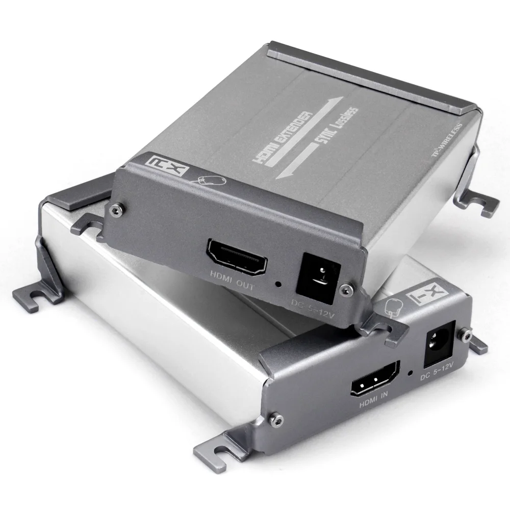 TP-Беспроводной tp-hdmi04k потери менее без задержки KVM 1080 P 3D HDMI удлинитель по одной cat6e/ 6/5e/5 Максимальная 262ft USB+ HDMI POE Поддержка
