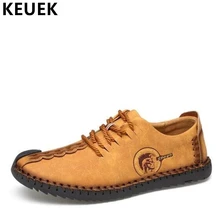 Men Casual Leather shoes Fashion Vintage Handmade Sewing Male Flats Split Leather Popular Business shoes zapatillas hombre 03 Men Casual Leather shoes Fashion Vintage Handmade Sewing Male Flats Split Leather Popular Business shoes zapatillas hombre 03
