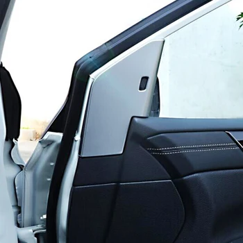 

ABS Plastic car styling For NISSAN TIIDA 2016 2017 accessories Car interior A-pillar Speaker horn ring frame panel cover trim