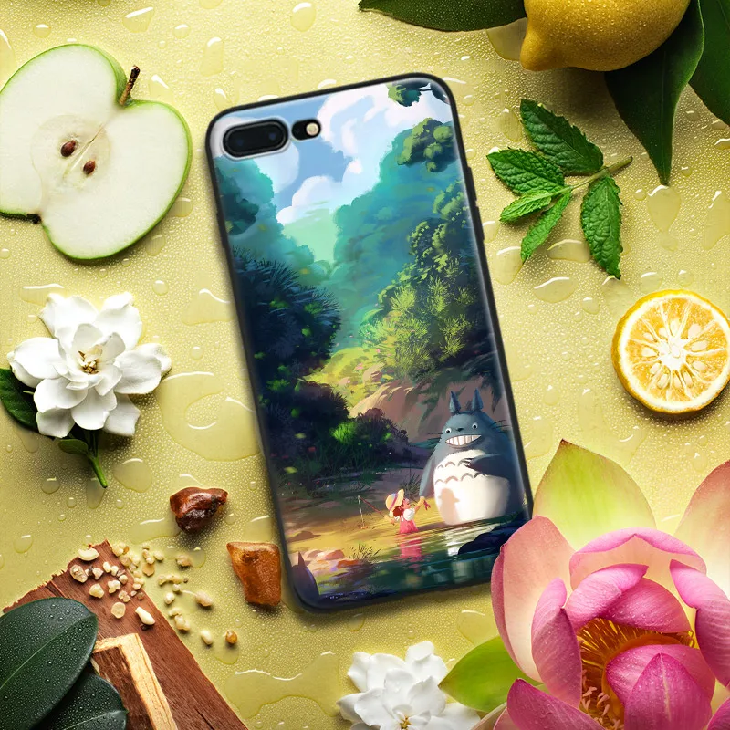 

Totoro Anime Miyazaki Hayao Tpu Soft Silicone Phone Case Cover Shell For Apple IPhone 5 5s SE 6 6s 7 8 Plus X 10
