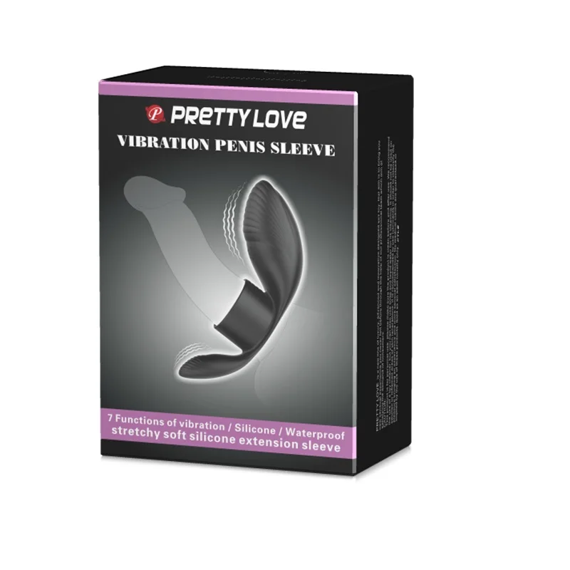Силиконовый Мужской пенис с функцией памяти Pretty Love вибрация эрекция задержка