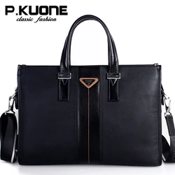 P.Kuone Luxury Handbags Men Bags Designer Real Leather Shoulder Bag Messenger Bags Male Briefcase P.Kuone Luxury Handbags Men Bags Designer Real Leather Shoulder Bag Messenger Bags Male Briefcase