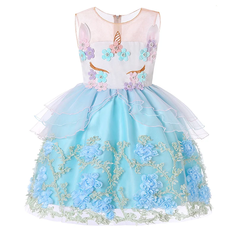 

Baby children princess party dress child vest lace hollow Beading fashion summer girls dress 2 - 10 years kids tutu clothing