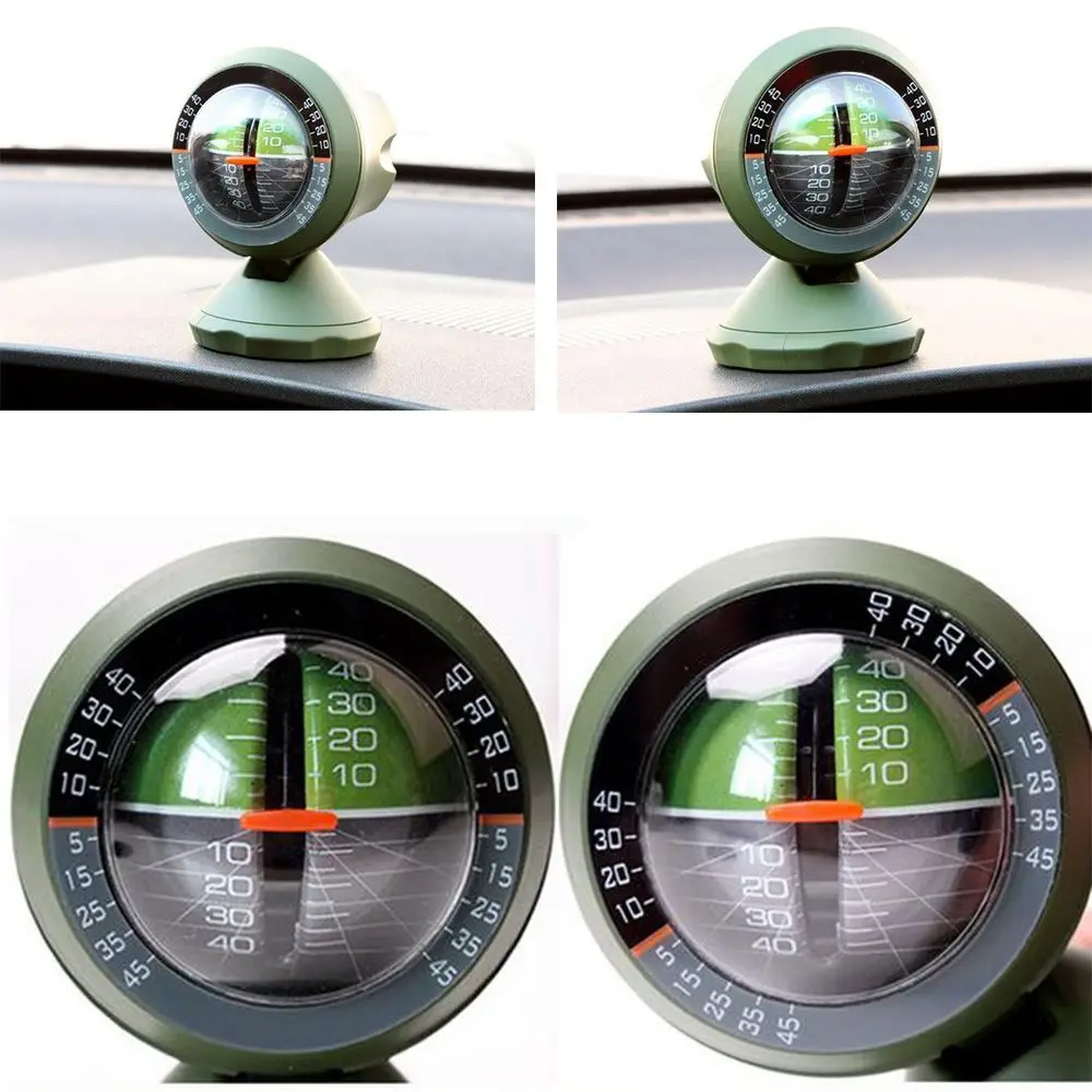 

1pcs Multifunction Portable Round Automobile Car Measure Compass Indicator Gradient Tilt Balancer Inclinometer Vehicle Finder