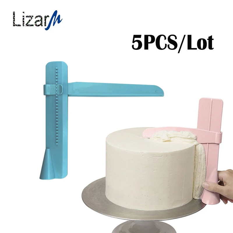 

5PCS/Lot Cake Scraper Smoother Spatulas for Cake DecoratingTools pastry and confectionery DIY Bakeware decoration Baking Tool