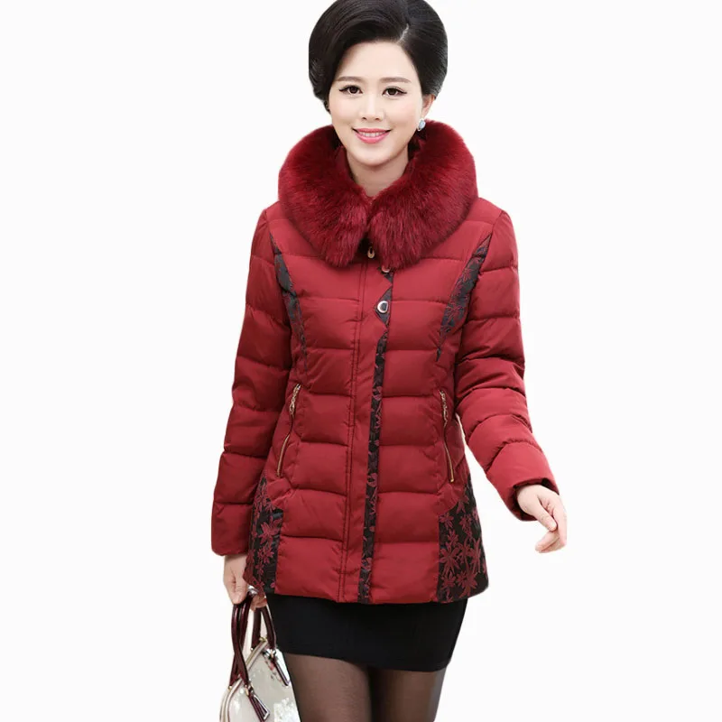 ##BUY 2017 NEW HOT SALE WOMEN WINTER JACKER THICKEN LARGR FUR COLLAR HOODED WARM SLIM FEMALE PARKAS COTTON WADDED COAT ZL696