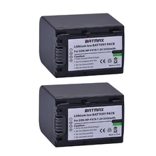 2 pack 7.2 В 2500 мАч NP-FV70 NP FV70 Перезаряжаемые Камера Батареи для Sony hdr-cx230 HDR-CX150E hdr-cx170 CX300