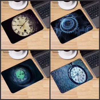 

Yuzuoan Vintage Cool Clock MousePads Computer Laptop Anime Mouse Mat Size for 18x22cm 25x29cm Rubber Rectangle Mousemats