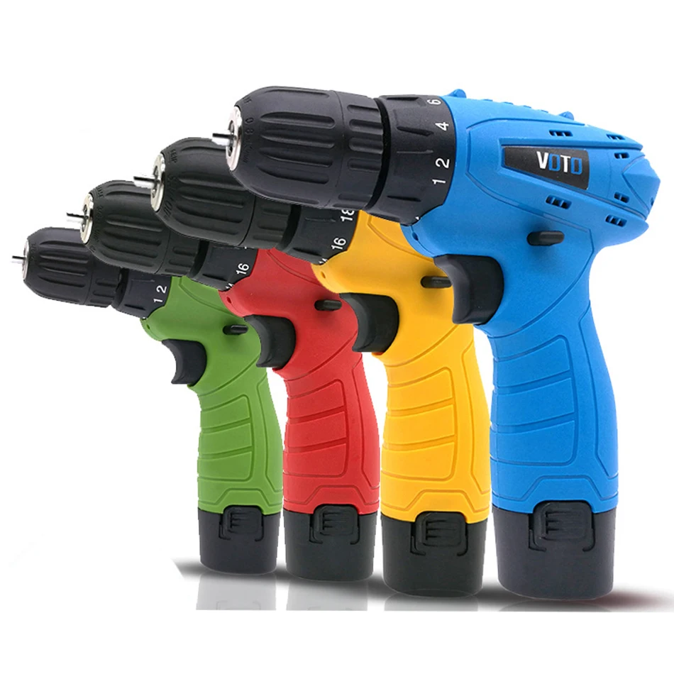 

Rechargeable hand drill multi-function household lithium drill gun type miniature electric screwdriver power tools screwdriver