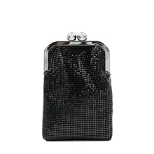 Женская однотонная Сумка-клатч с блестками, вечерняя сумочка, женская сумка, сумка на плечо, на цепочке, на ремешке, Bolsa Feminina