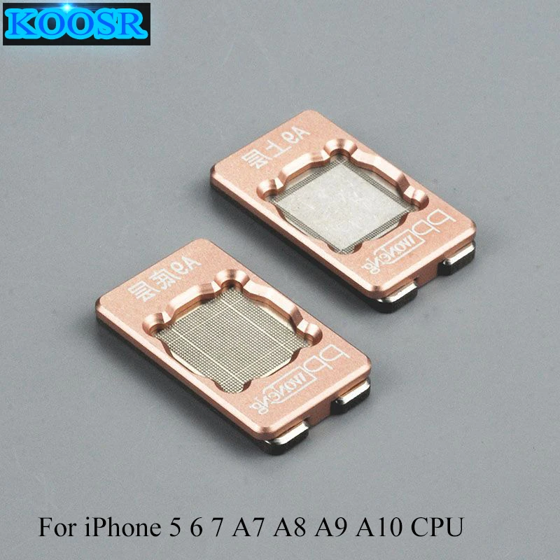 

PPD Chip BGA Reballing Stencil for iPhone 6S 6 Plus 6SP 7 A7 A8 A9 A10 CPU Ram Upper Lower Reball Tool Stencils Planted tin Mold