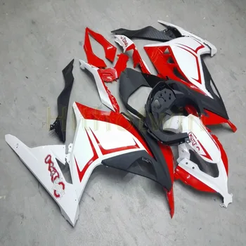 

Custom+Screws Injection mold red white motorcycle fairing for ZX300R EX300 2013 2014 EX-300