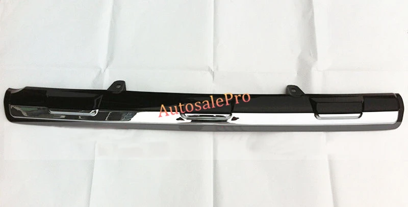 Fit For Toyota Prado FJ150 2010-2015 Chrome Black Under Rear Bumper Cover Trim