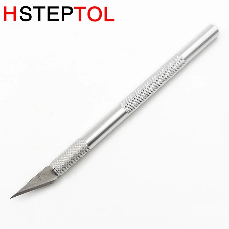 

140mm Wood Carving Tool Model Hobby Craft Engraving Knife With 6pcs Blades DIY Cutting Hand Tools PCB Repair Woodworking