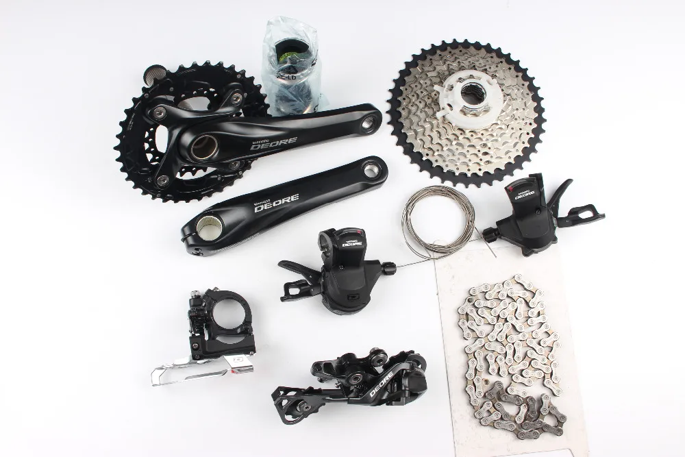 

Shimano Deore M610 M615 2x10 speed 175mm 38-24T MTB Groupset Group Set Kit 20s speeds bike bicycle parts bicicleta