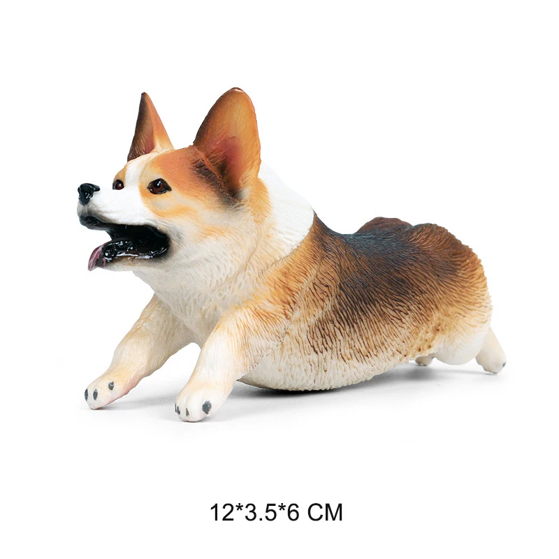 5 видов милых игрушек Welsh Corgi модель имитация Великобритании модели домашних