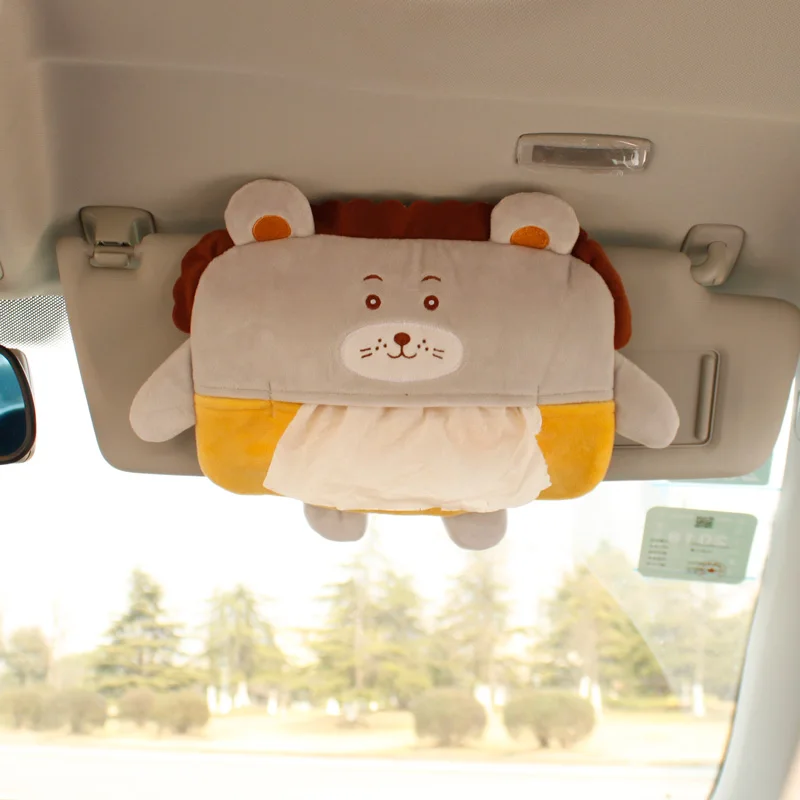 2017 Rushed font b Accessories b font Factice Pour Voiture Car styling Cartoon Car Tissue Box