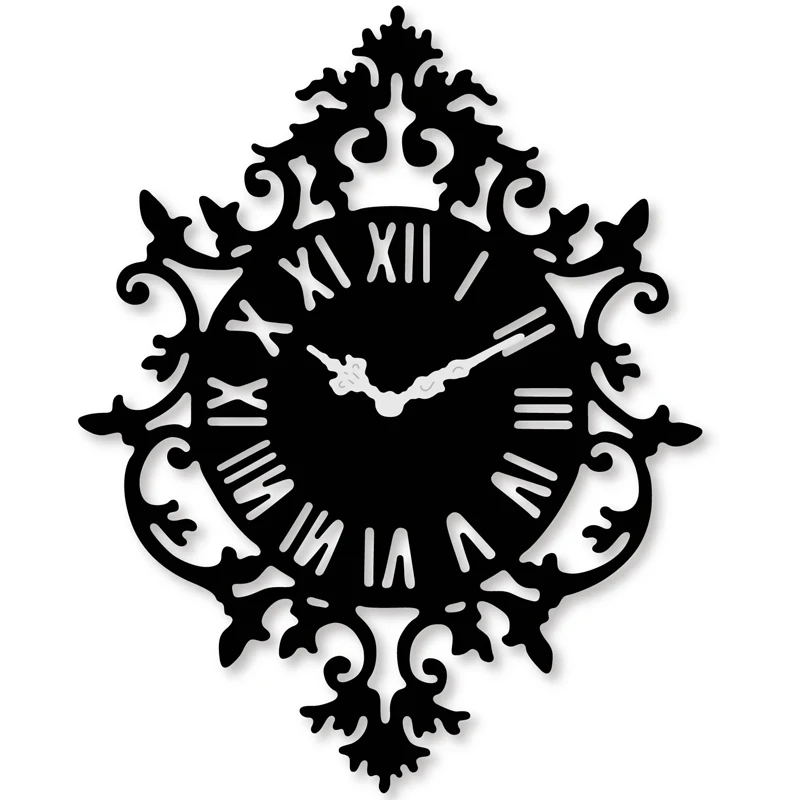 

2019 craft dies Lace Roman Number Clock Frame Metal Cutting Dies Stencil DIY Scrapbooking Craft Paper Card Decor Embossing Dies