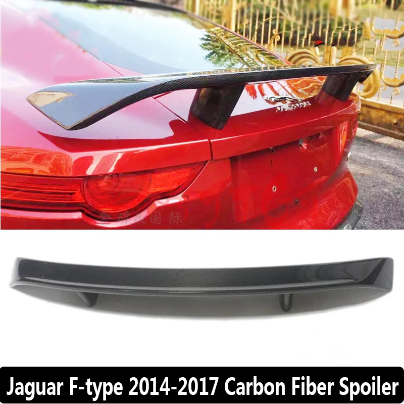 For Jaguar F type 2014 2017 Carbon Fiber Rear Wing Spoiler, Trunk Boot