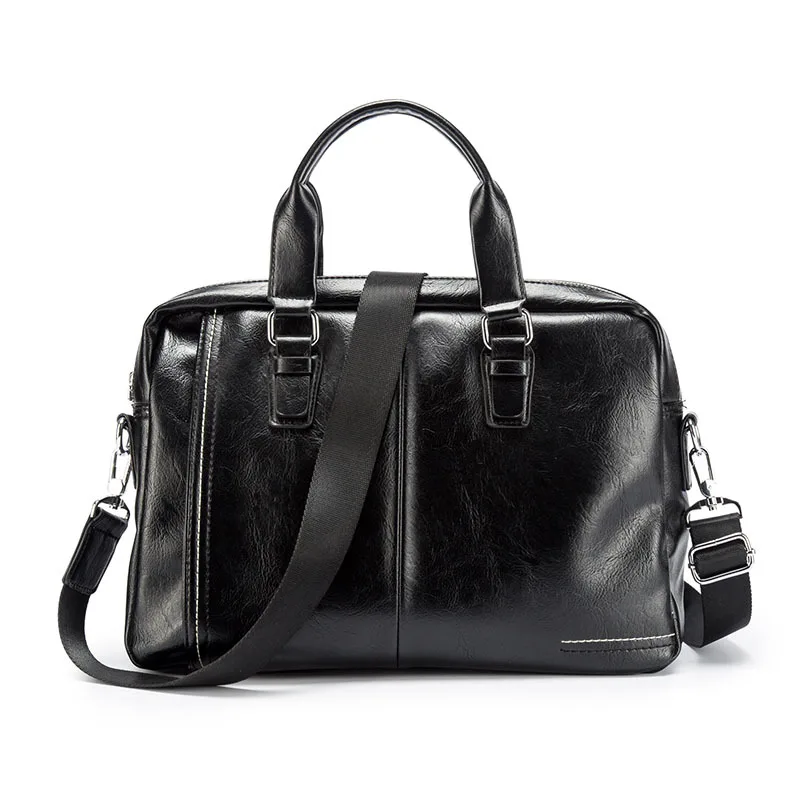 

2019 New Fashion Casual Office Bag Business Simple Style PU Leather Briefcases Men Bag Briefcase Office Bag For Men High Quality