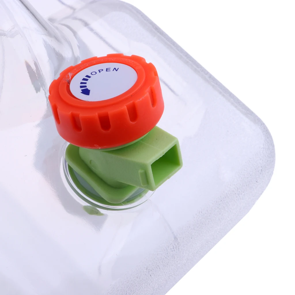12L Handle Design Portable Outdoor Camping Car Water Carrier Bucket Canister Storage Container with Handle Water Tap