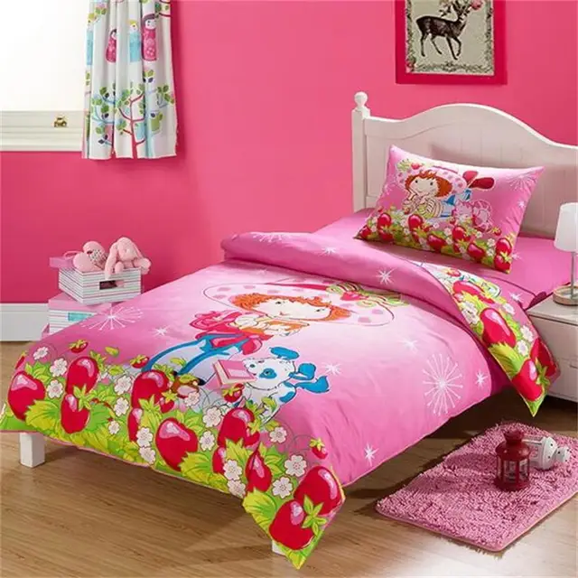strawberry shortcake pink cartoon