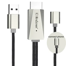 IOS TYPE C Microusb Android HDMI кабель HD tv телефон к tv Ссылка для iPhone 5 6 7 8 Plus X XS MAX XR для Xiaomi huawei samsung S10