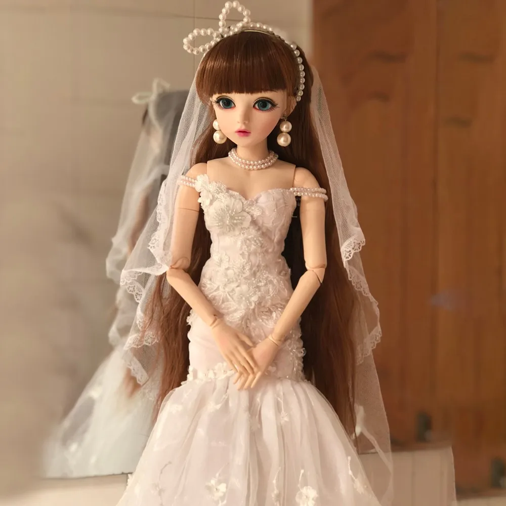 60 см, BJD, 1/3, куклы для девочек, игрушки для косплея, куклы с свадебным платьем, наряд, обувь, парики, волосы, Кукла Реборн, BJD, свадебный подарок для девочек