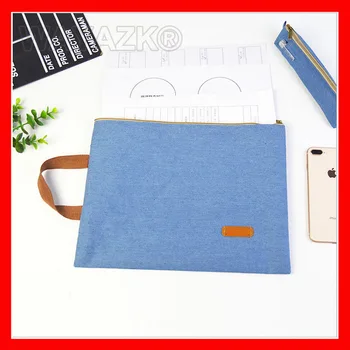 Price (100pcs/lot) Wholesale A4 File Bag Fabric