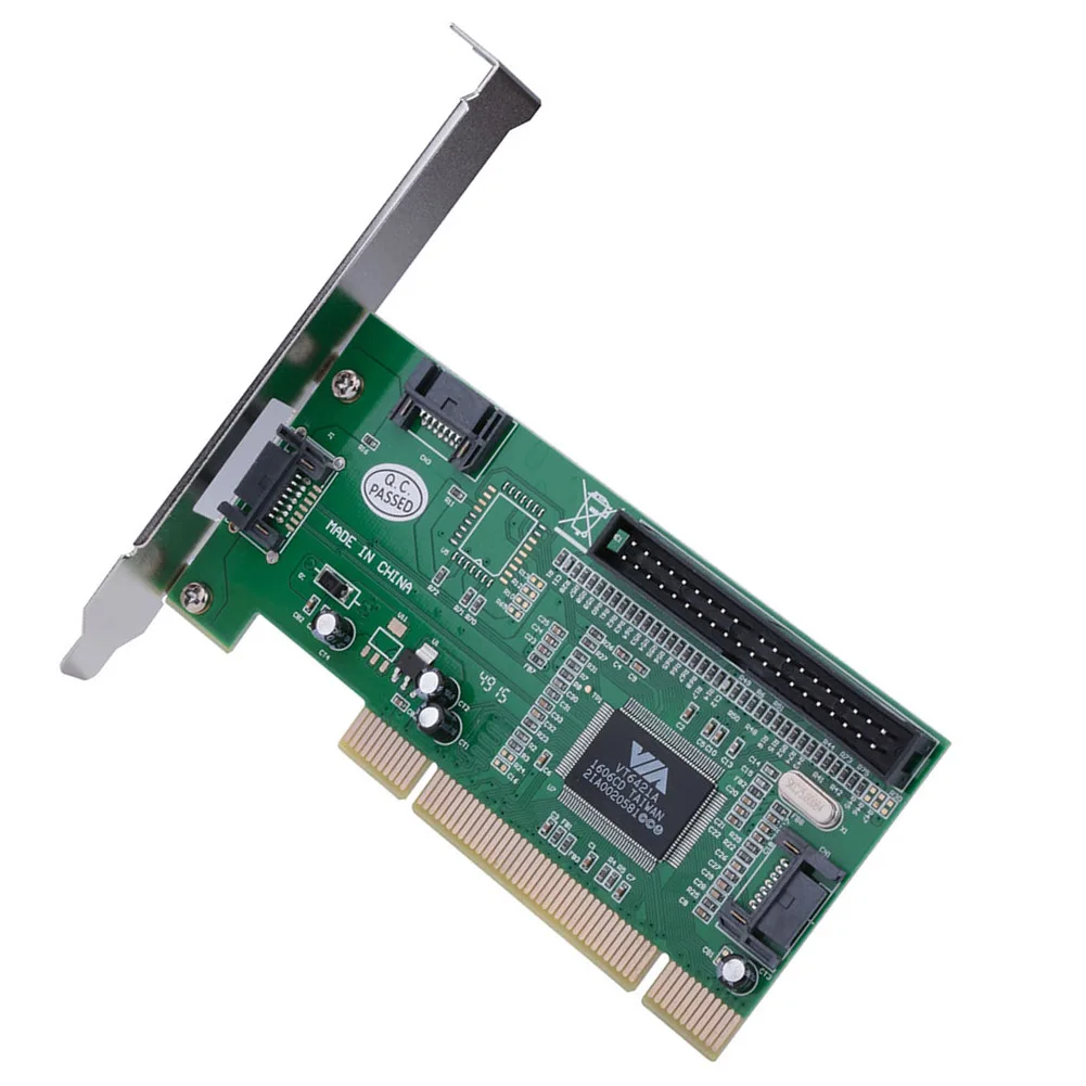 Новый горячий PCI в 3 порта SATA + IDE комбинированный контроллер адаптер конвертер