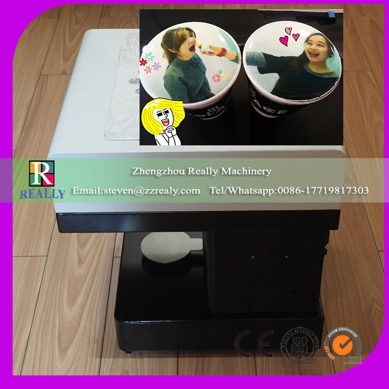 

free shipping Coffee Printer Food Printing machine Chocolate Printer with 4 colors 100ml edible ink