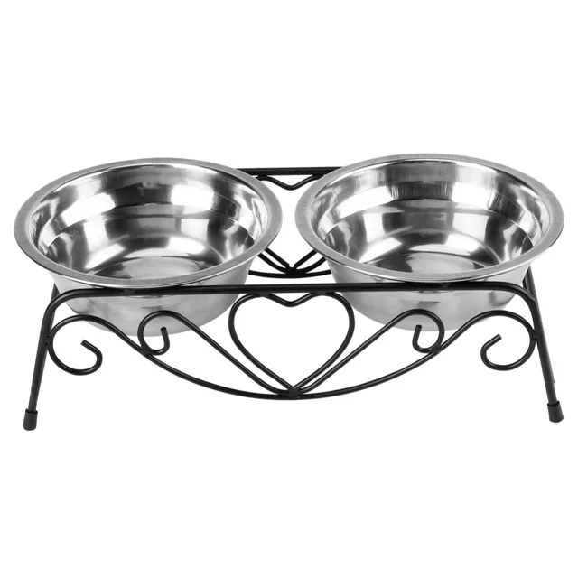 Stainless Steel Double Dog Bowl  2