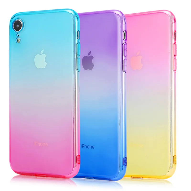 

TIZMYIL Colorful Phone Case For iPhone 6 6s 7 8 Plus X Xr Xs Max Ultra Thin Soft TPU Back Cases For iPhone Cover Conque 5s 5 SE