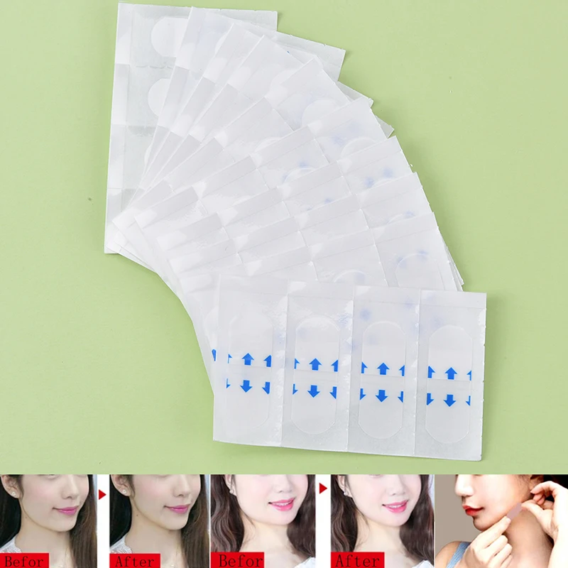 Makeup Face Lift Tools 40pcs Lift Face Sticker Thin Stick Artifact Invisible Sticker Chin Medical Tape makeup face lift tools