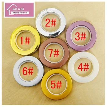 

50pcs/lot High quality Curtain Accessories Ring roman Grommet For Curtains Silver Hole-digging Circle Acessorioss