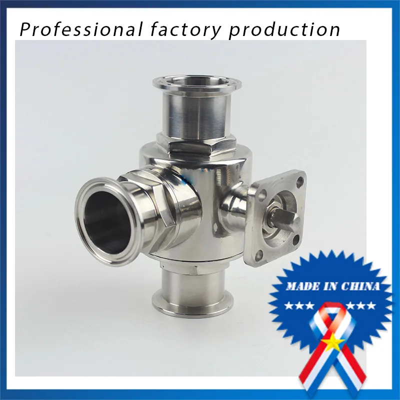 

free shipping 1 inch Quick-connect Quick-opening Three-way Ball Valve with Bracket