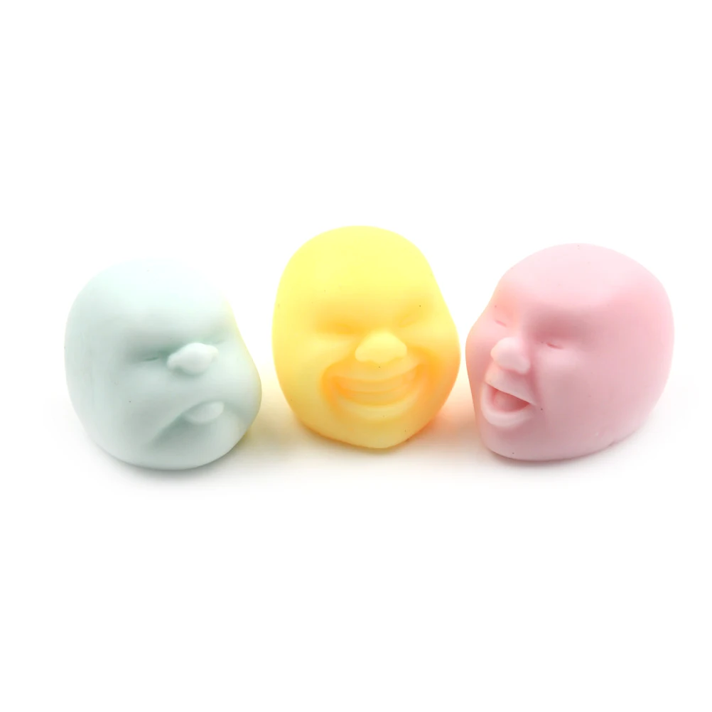 

1Pcs Human Emotion Face Vent Anti-stress Ball Toys Relax Pop Adult Stress Relieving Ball Toys Gift Novelty Funny Toys