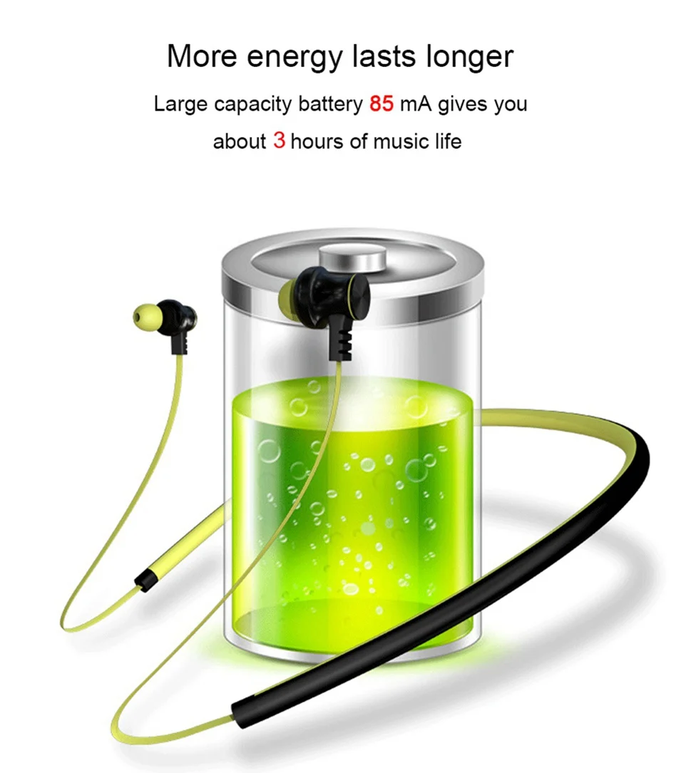 Icoque Sport Bluetooth Earphone Magnetic Hifi Bluetooth Headphones Stereo with Mic for Phone Xiaomi Sony Wireless In-ear Headset (6)