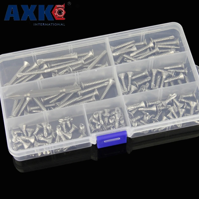 

AXK 410 stainless steel cross countersunk head screw set M3.5/M3.9/M4.2/M4.8/M5.5/M6.3
