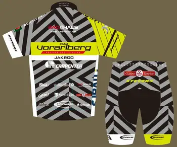 

team vorarlberg professional cycling jakroo Short Sleeve Cycling Jersey Mesh Breathable Sweat Releasing Fans' Cycling Clothing