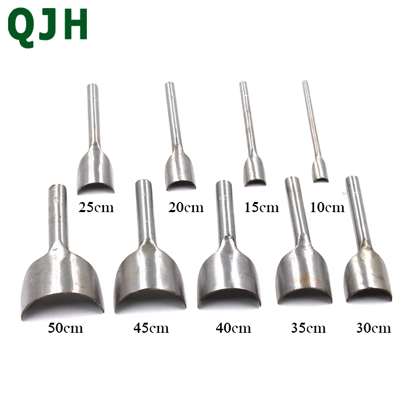 

Durable 9pcs/set(10-50)mm Polishing Steel Semicircular Punching Tools Wallet&Belt Tail Chop Cuting DIY Leather Craft Accessories