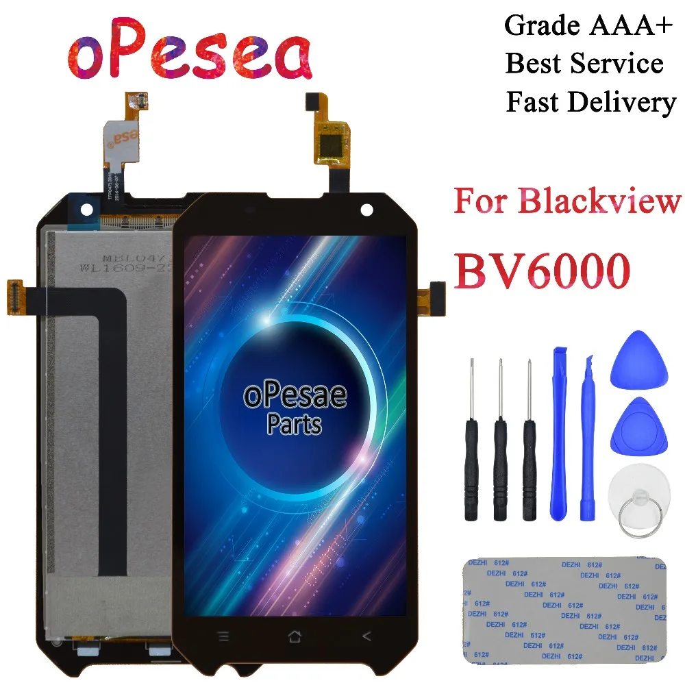 oPesea 5.0'' For Blackview BV6000 LCD Display Panel Touch Screen Digitizer Glass Sensor Assembly
