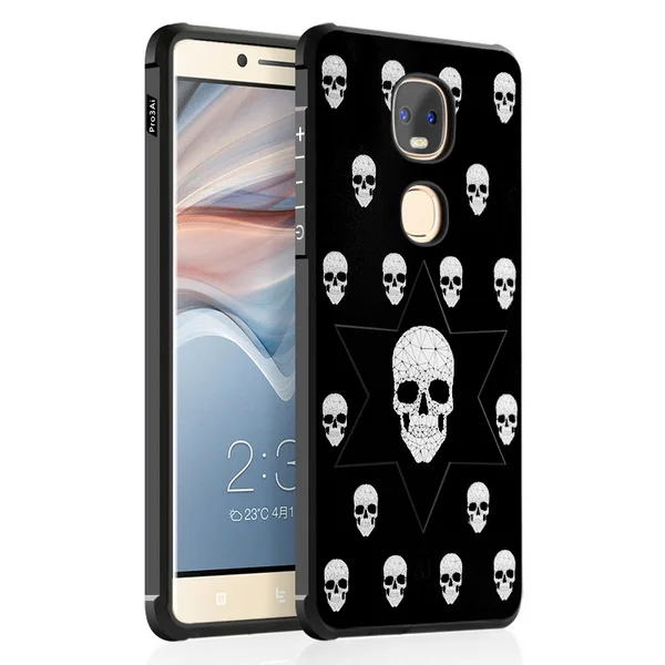 

Back Cover For Letv LeEco Le Pro 3 Dual AI X651 X650 Case Anti-knock Embossed Painted Frosted Silicon Phone Protector Capa Funda