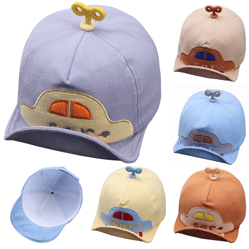 

6-18 Months Baby Baseball Cap Fashion Printed Car Pattern Boy Girl Sun Hat Adjustable Snapback Kids Children Hip Hop Peaked Hats