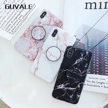 

Marble Phone Case for iPhone 8 Plus iPhone 6 Plus Case Glossy Soft Back Cover for iPhone X 7 6s plus Funda Capa with kickstand
