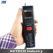 Cat-5 RJ45 сетевой кабель метр тестер TES-45