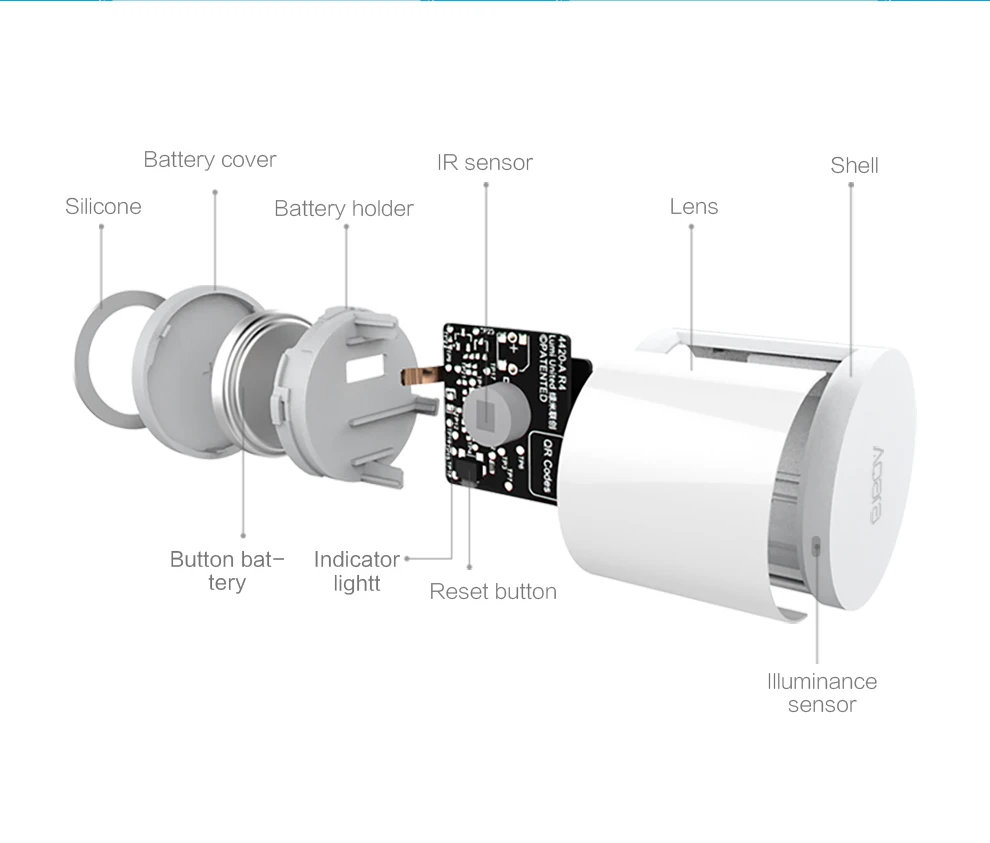 Xiaomi Aqara датчик тела и датчики интенсивности света, ZigBee wifi беспроводное соединение работает для xiaomi умный дом mijia Mi home APP