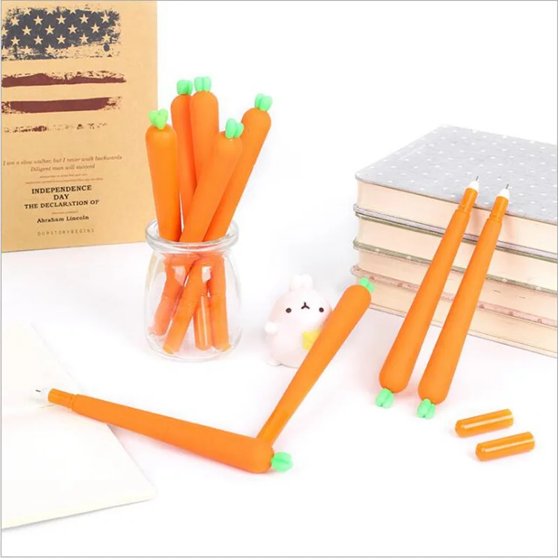 5 PCS Creative Cute Black Refill Neutral Pen Stationery Korean