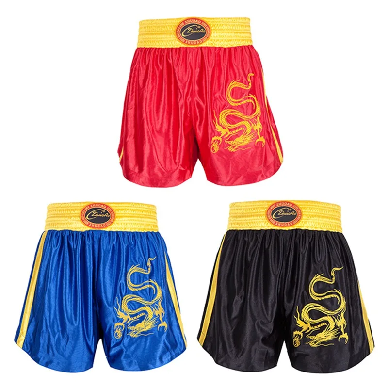 

Men's Boxing Pants MMA Shorts Print Boxing Trunks Kickboxing Fight Grappling Short Muay Thai Shorts 2019